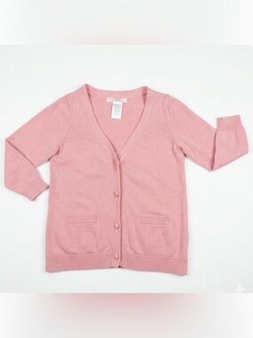 Janie and Jack | Coral Pink Cardigan | 18m